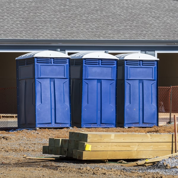 is there a specific order in which to place multiple portable toilets in Woodson